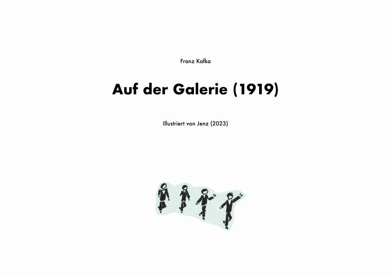 Auf der Galerie - Illustriert von Jenz, Titelseite
